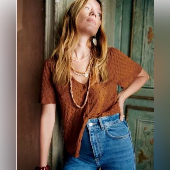 Sezane Jeanne Jumper Hazelnut - Size L - Picture 6 of 6